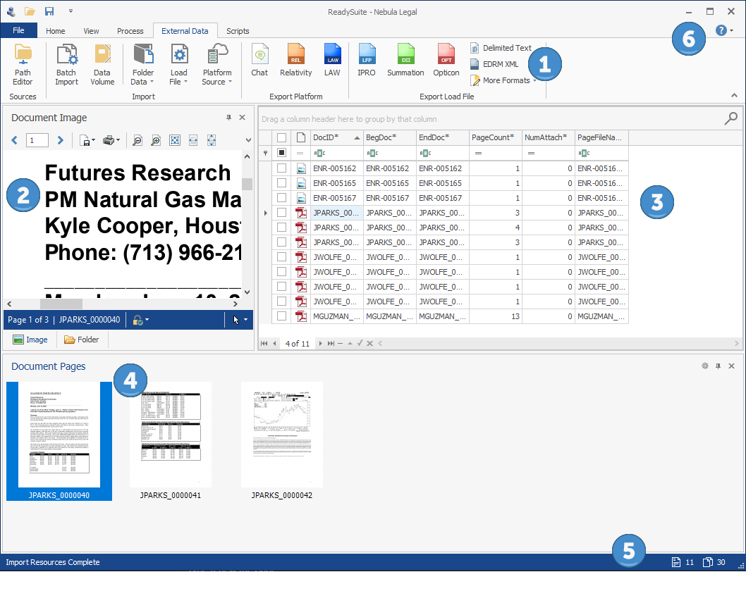Navigating ReadySuite | ReadySuite® | Load File Tool