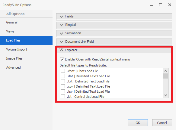 Windows Explorer | ReadySuite® | Load File Tool